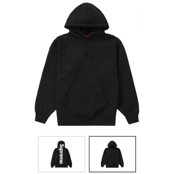 Supreme Satin Appliqué Hooded Sweatshirt